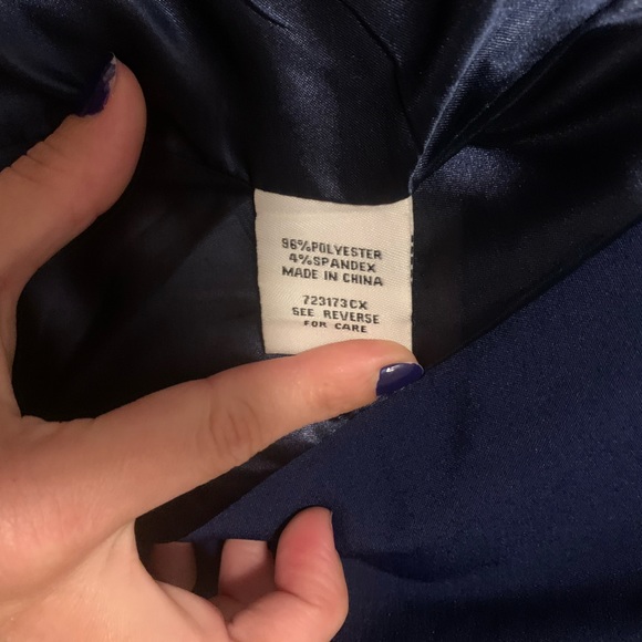 Super CUTE royal navy blue short blazer Spacegirl jacket with tails long sleeve - Picture 11 of 12